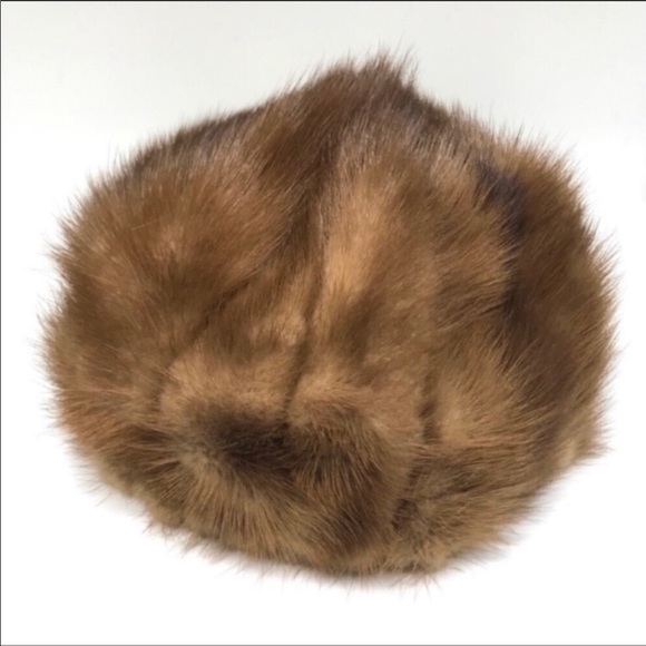 Vintage Muirs New Jersey Brown Mink Fur Hat - Picture 4 of 6